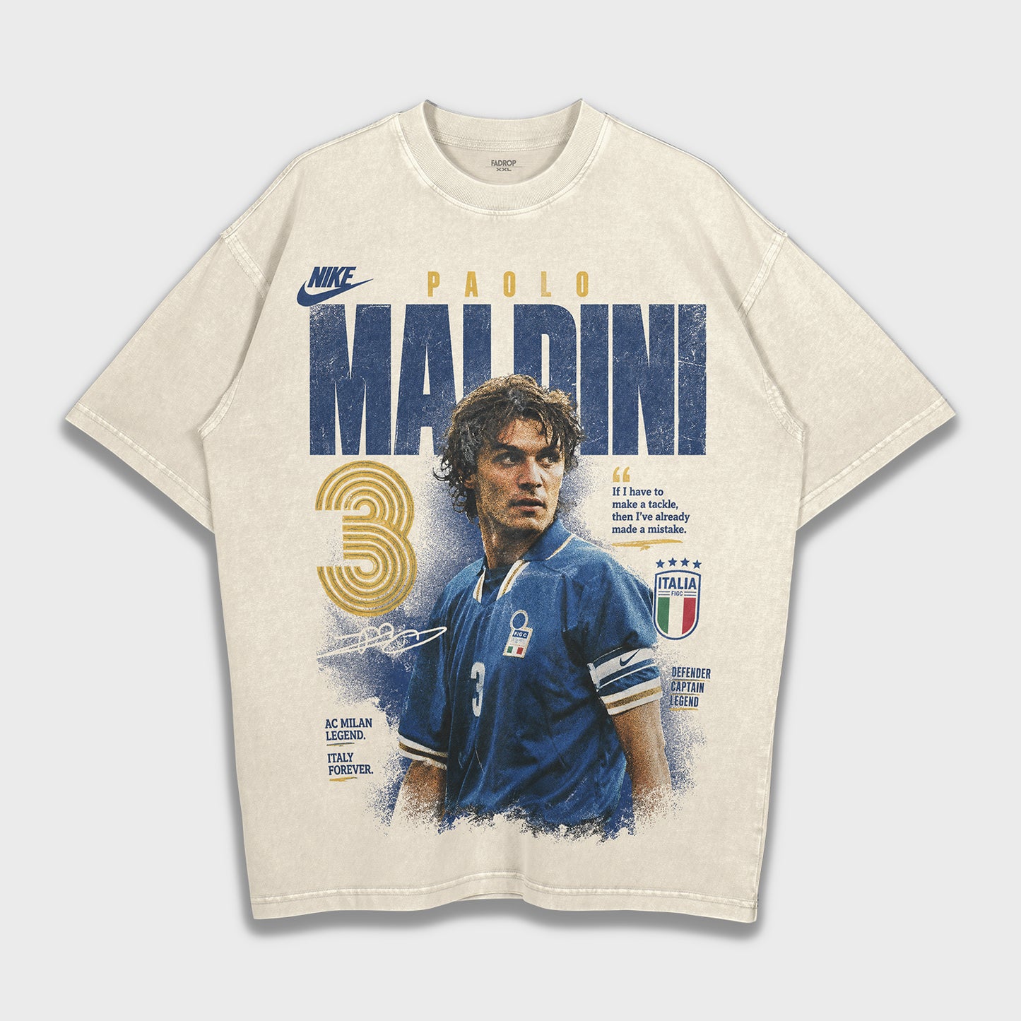 Paolo Maldini - Loose Heavy T-Shirt