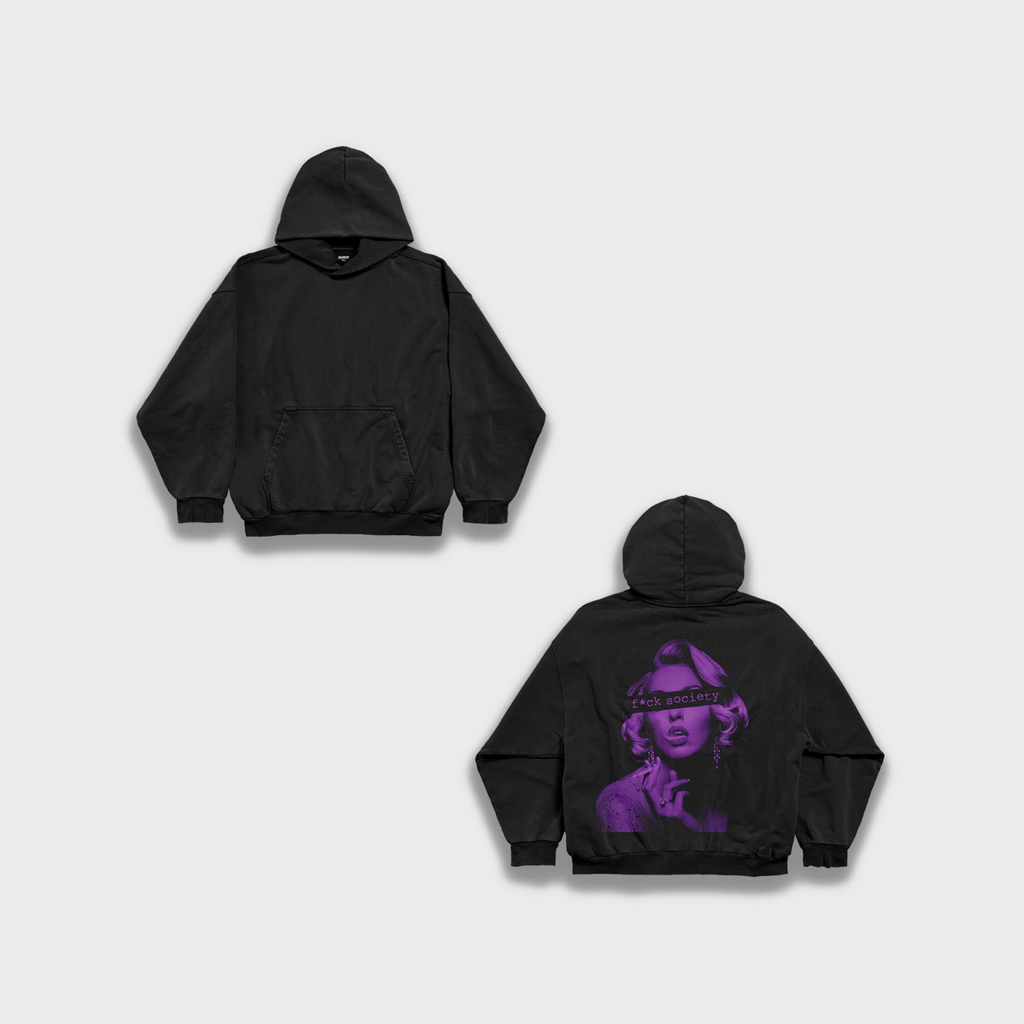 Marilyn Monroe smoking - Heavy Loose Hoodie