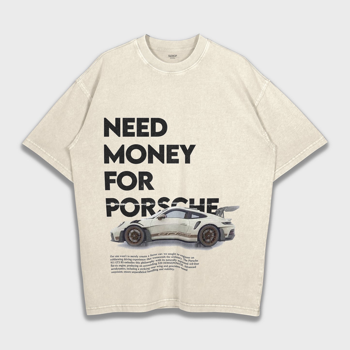 Need Money For Porsche - Heavy Loose T-Shirt