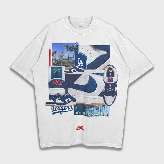 Los Angeles Dodgers sneakers - Heavy Loose T-Shirt