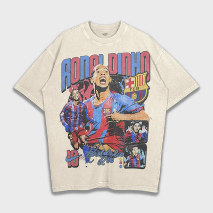 Ronaldinho - Heavy Loose T-Shirt