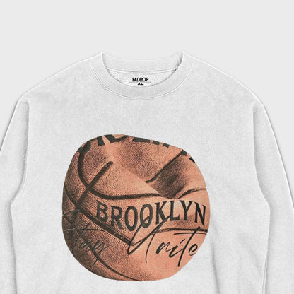 Brooklyn Basketball - Heavy Loose Sweatshirt