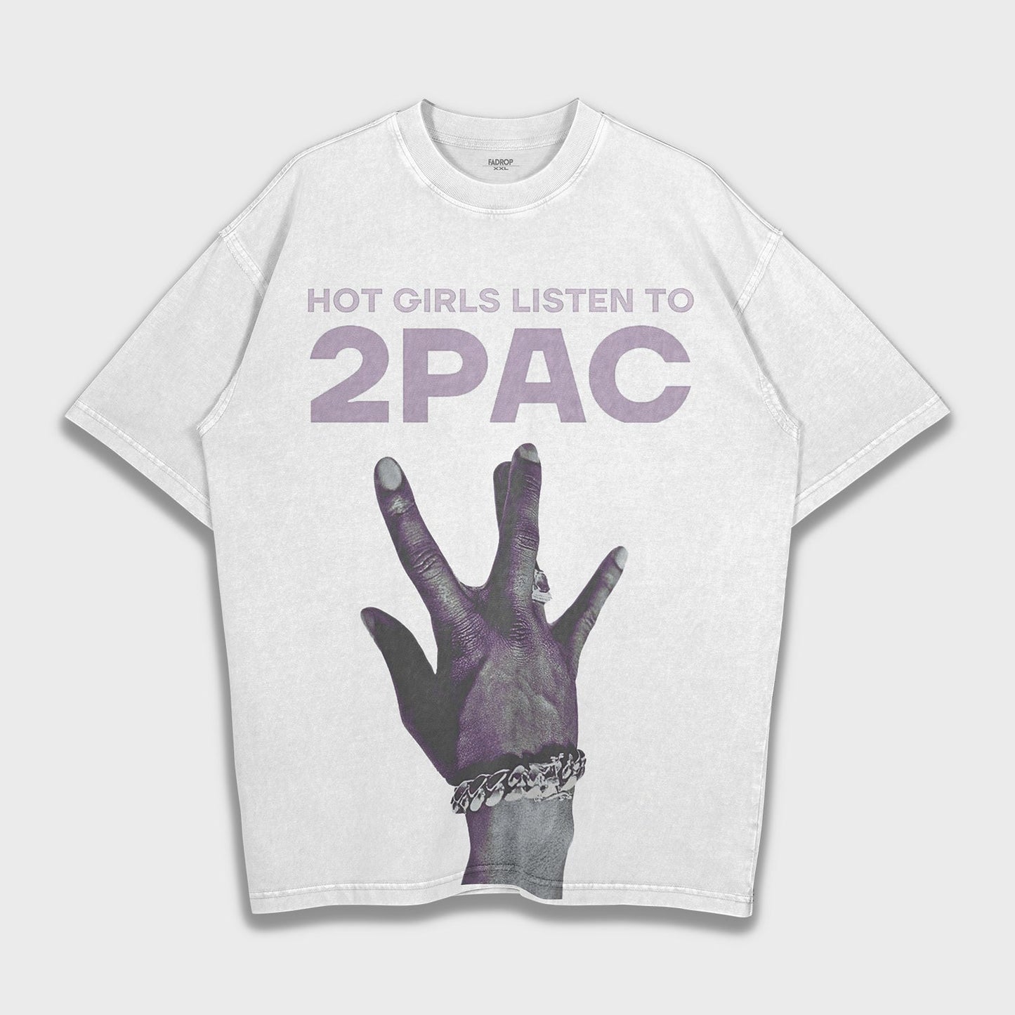 Hot Girls Listen to 2pac - Loose Fit Heavyweight T-Shirt