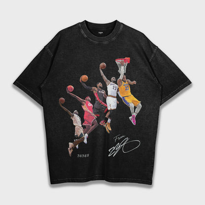 Lebron James Five Era Dunk - Loose Fit Heavyweight T-Shirt