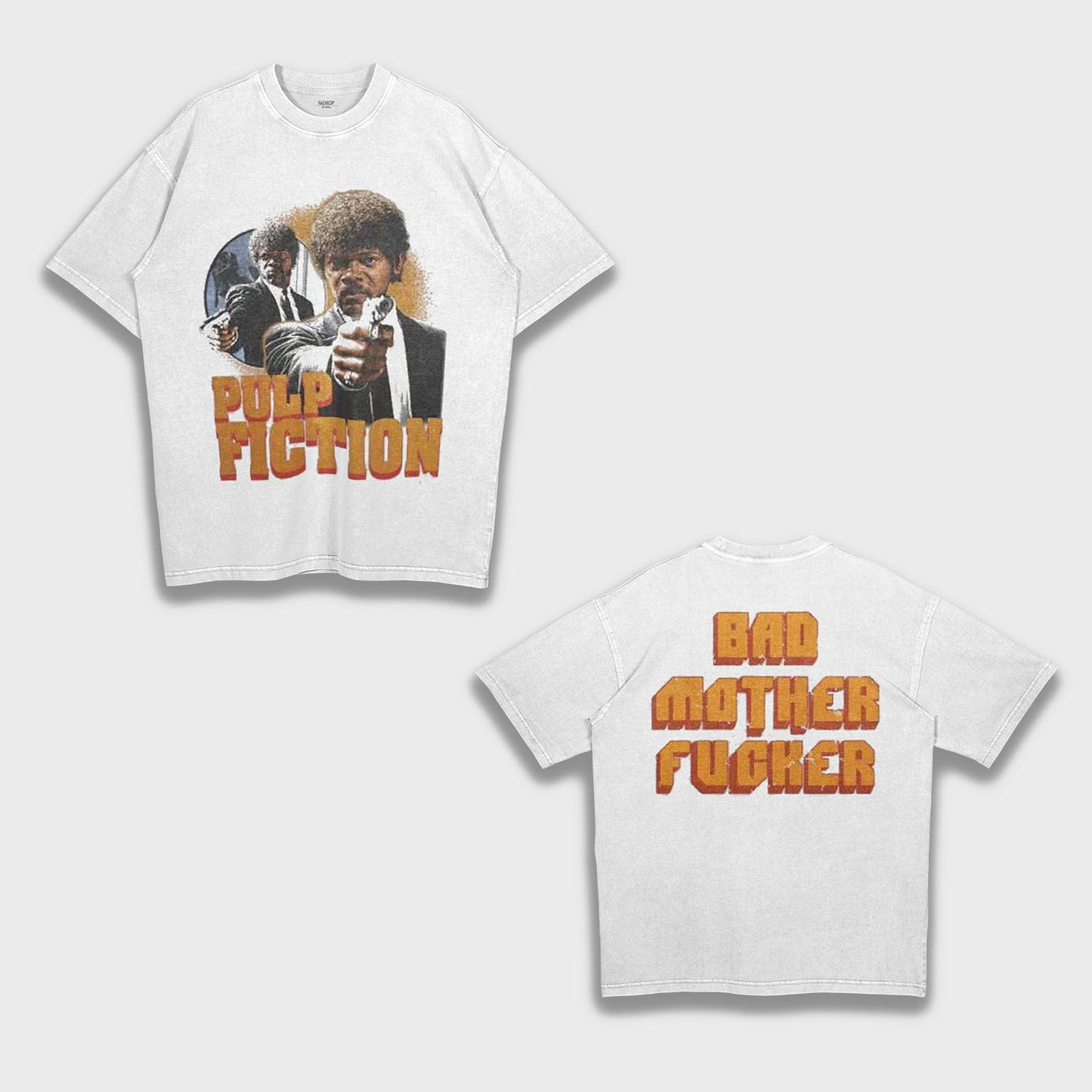 Pulp Fiction Movie Jules Winnfield (Samuel L. Jackson) - Loose Fit Heavyweight T-Shirt