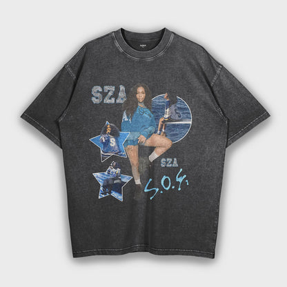 SZA - Loose Fit Heavyweight T-Shirt