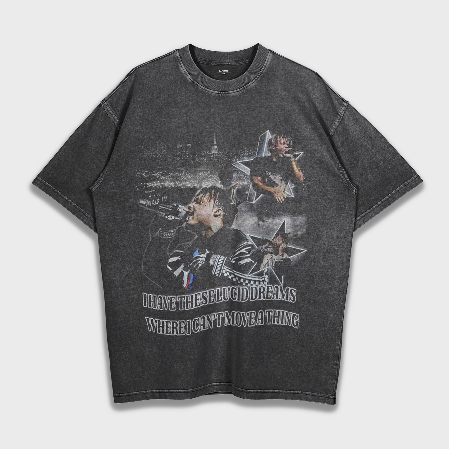 Juice Wrld - Loose Fit Heavyweight T-Shirt