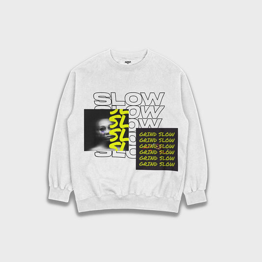 Grind slow - Loose Fit Heavyweight Sweatshirt