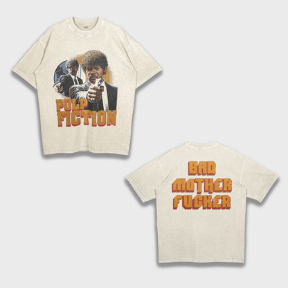 Pulp Fiction Movie Jules Winnfield (Samuel L. Jackson) - Loose Fit Heavyweight T-Shirt