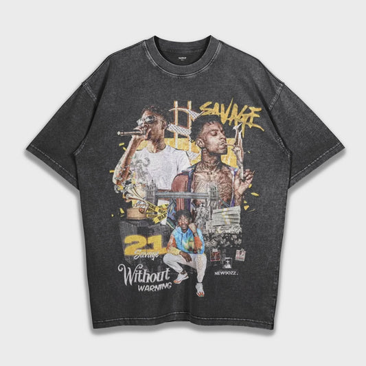 21 Savage - Loose Fit Heavyweight T-Shirt