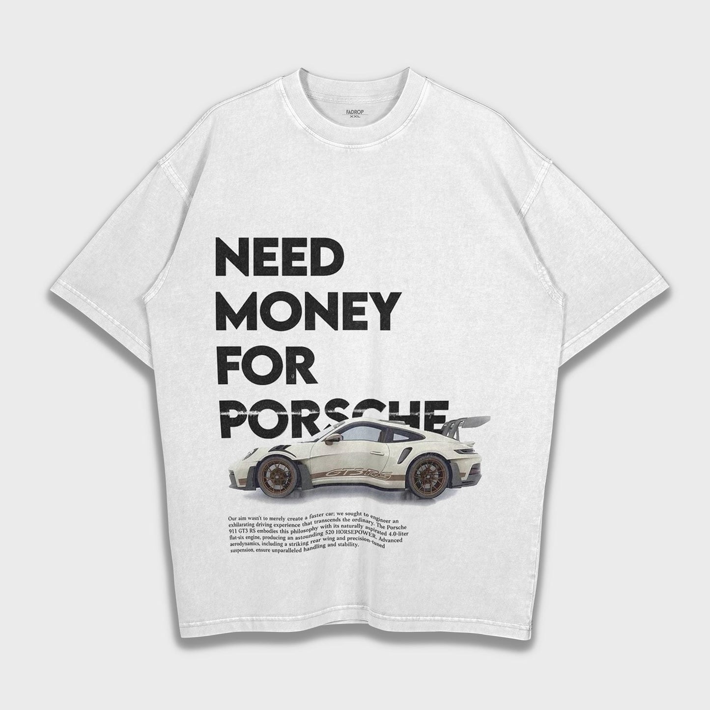 Need Money For Porsche - Loose Fit Heavyweight T-Shirt