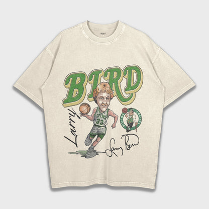 Larry Bird - Loose Fit Heavyweight T-Shirt
