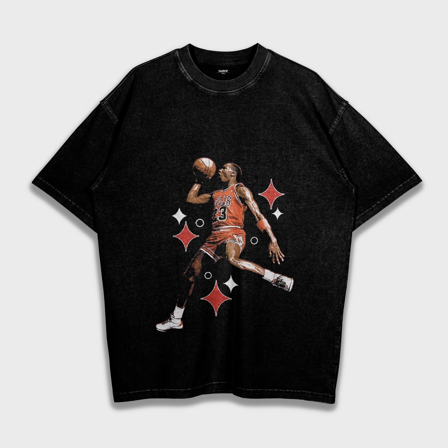 Michael Jordan Jump Shot - Loose Fit Heavyweight T-Shirt