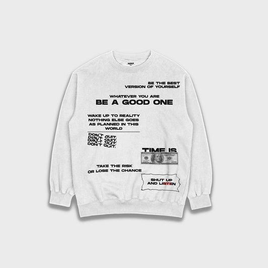 Time is money - Loose Fit Heavyweight Sweatshirt