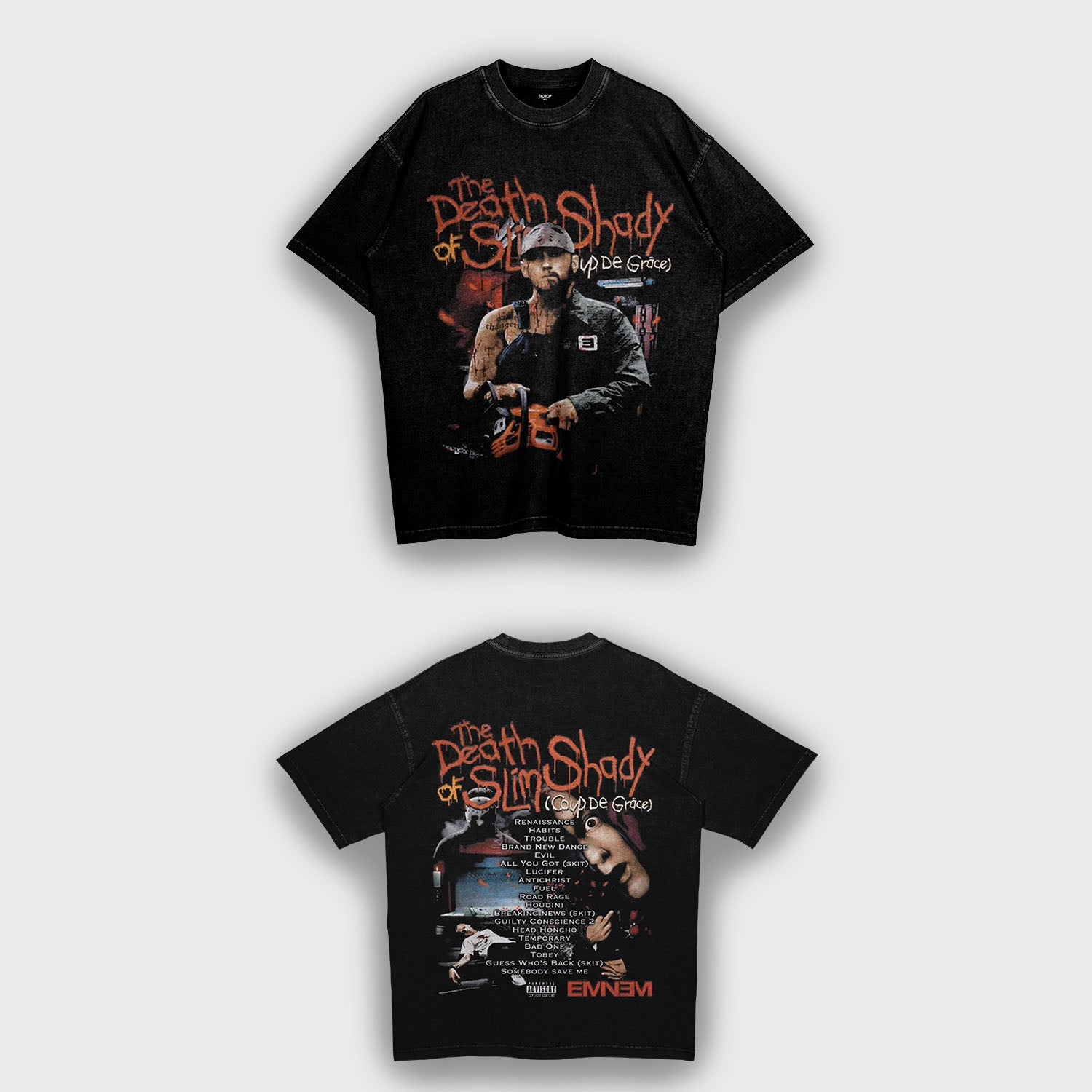 Eminem's The Death of Slim Shady - Loose Fit Heavyweight T-Shirt