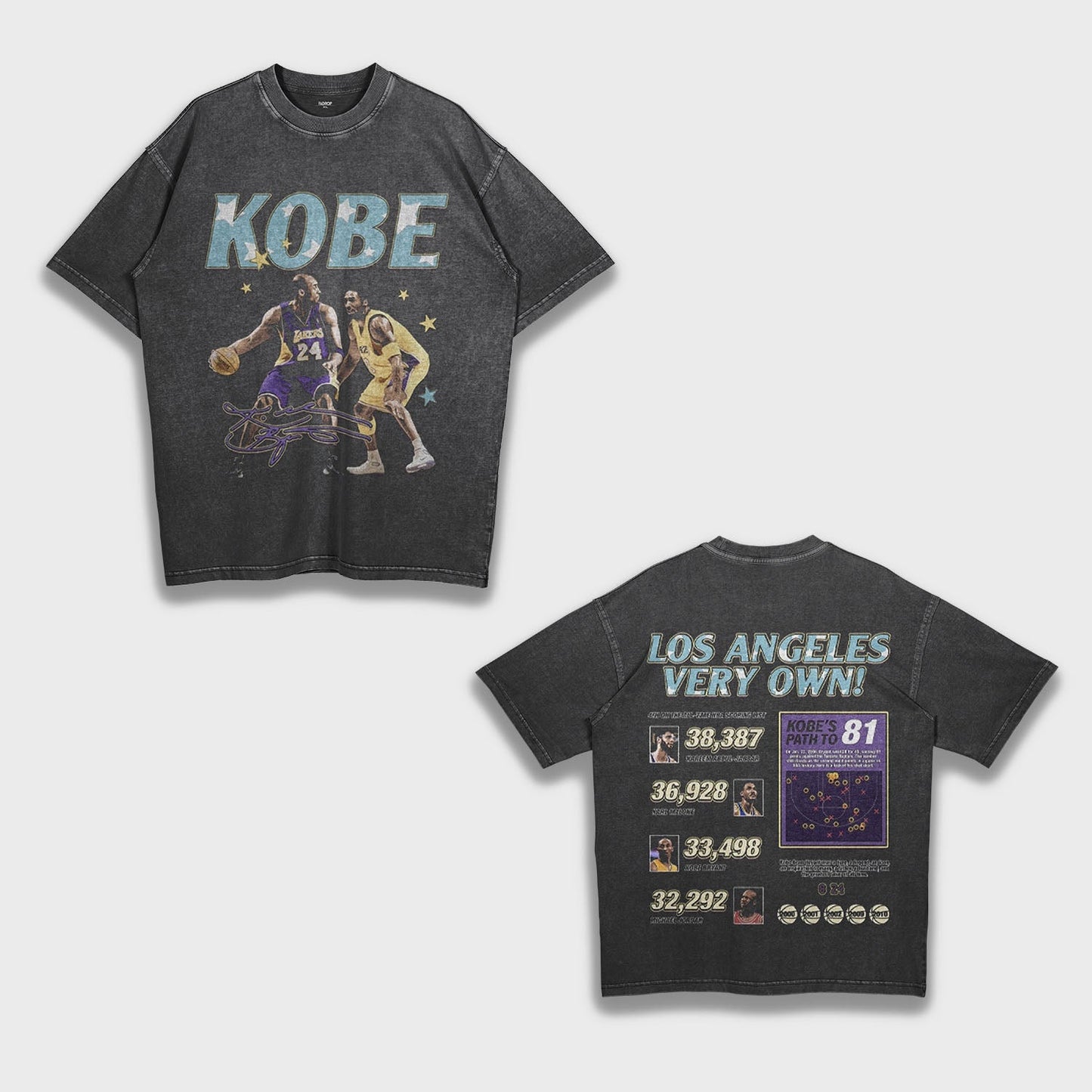 Tribute to Kobe Bryant - Loose Fit Heavyweight T-Shirt
