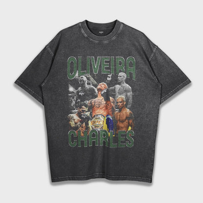 UFC Charles Oliveira - Loose Fit Heavyweight T-Shirt