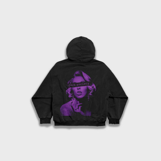 Marilyn Monroe smoking - Loose Fit Heavyweight Hoodie