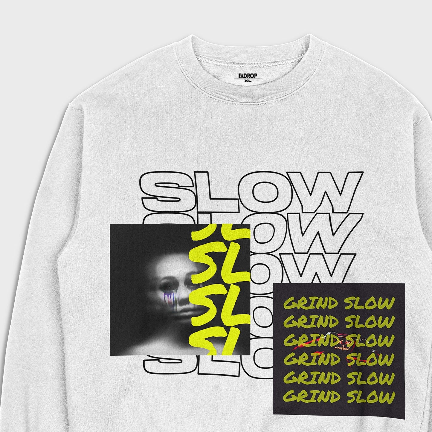Grind slow - Loose Fit Heavyweight Sweatshirt