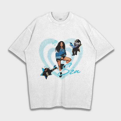 SZA - Loose Fit Heavyweight T-Shirt