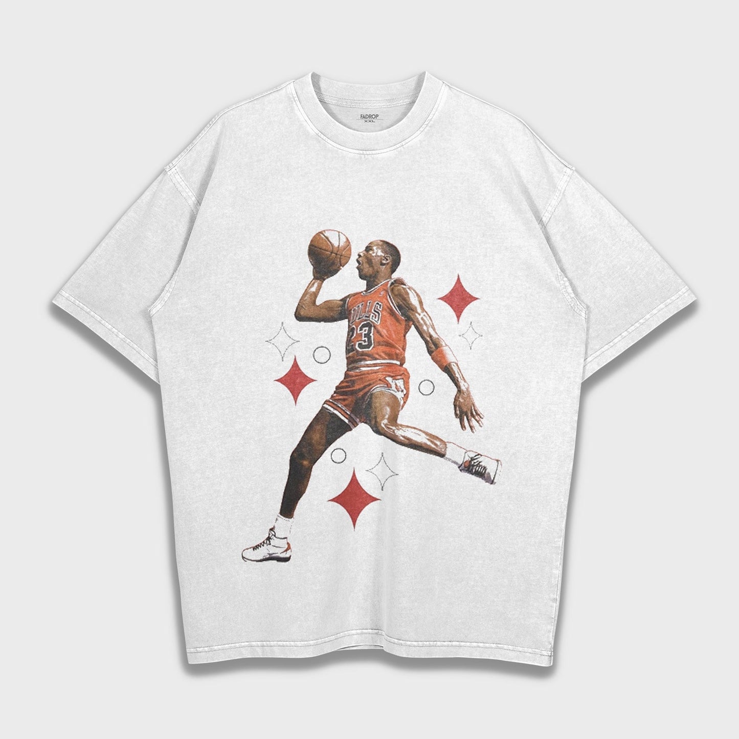 Michael Jordan Jump Shot - Loose Fit Heavyweight T-Shirt