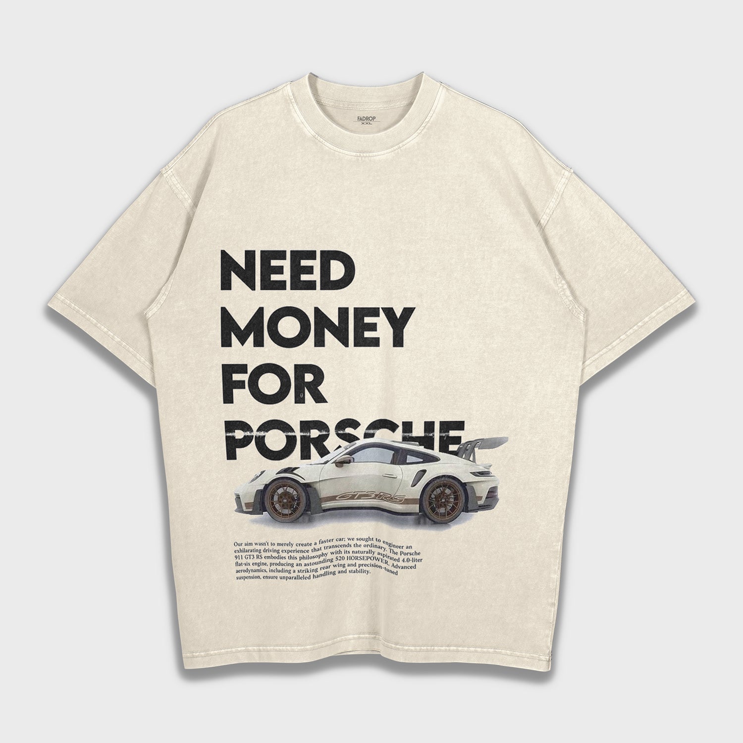 Need Money For Porsche - Loose Fit Heavyweight T-Shirt