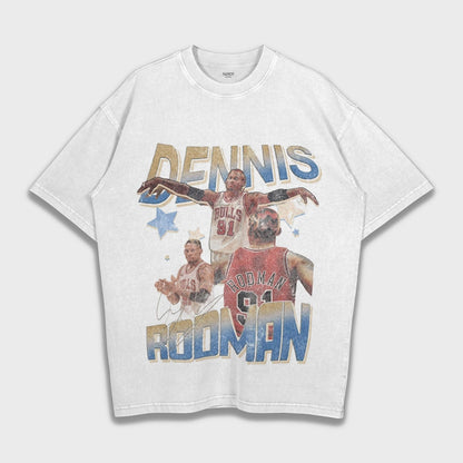 Dennis Rodman - Loose Fit Heavyweight T-Shirt
