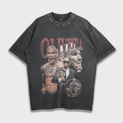 UFC Charles Oliveira - Loose Fit Heavyweight T-Shirt