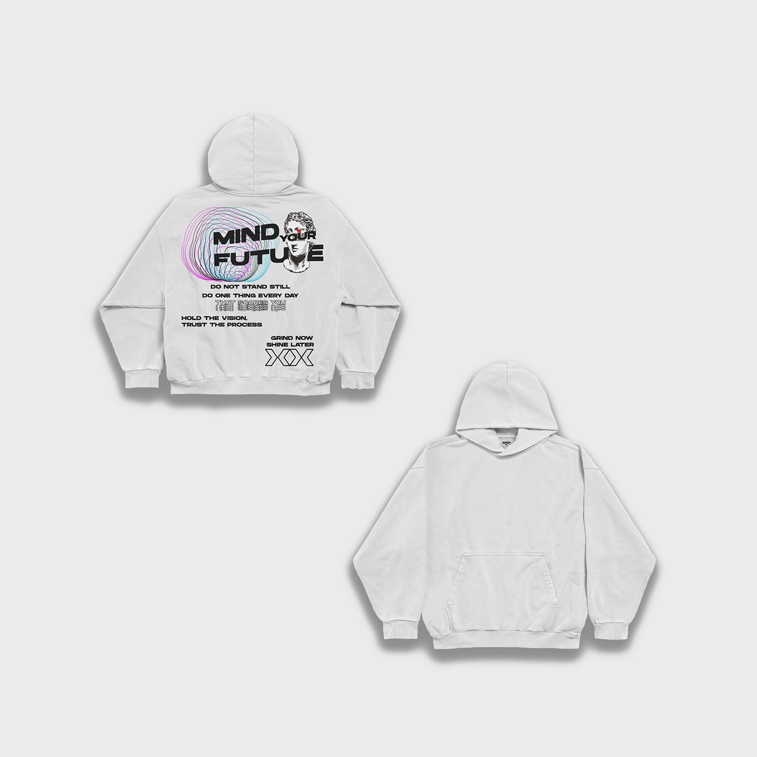 Mind your future - Loose Fit Heavyweight Hoodie