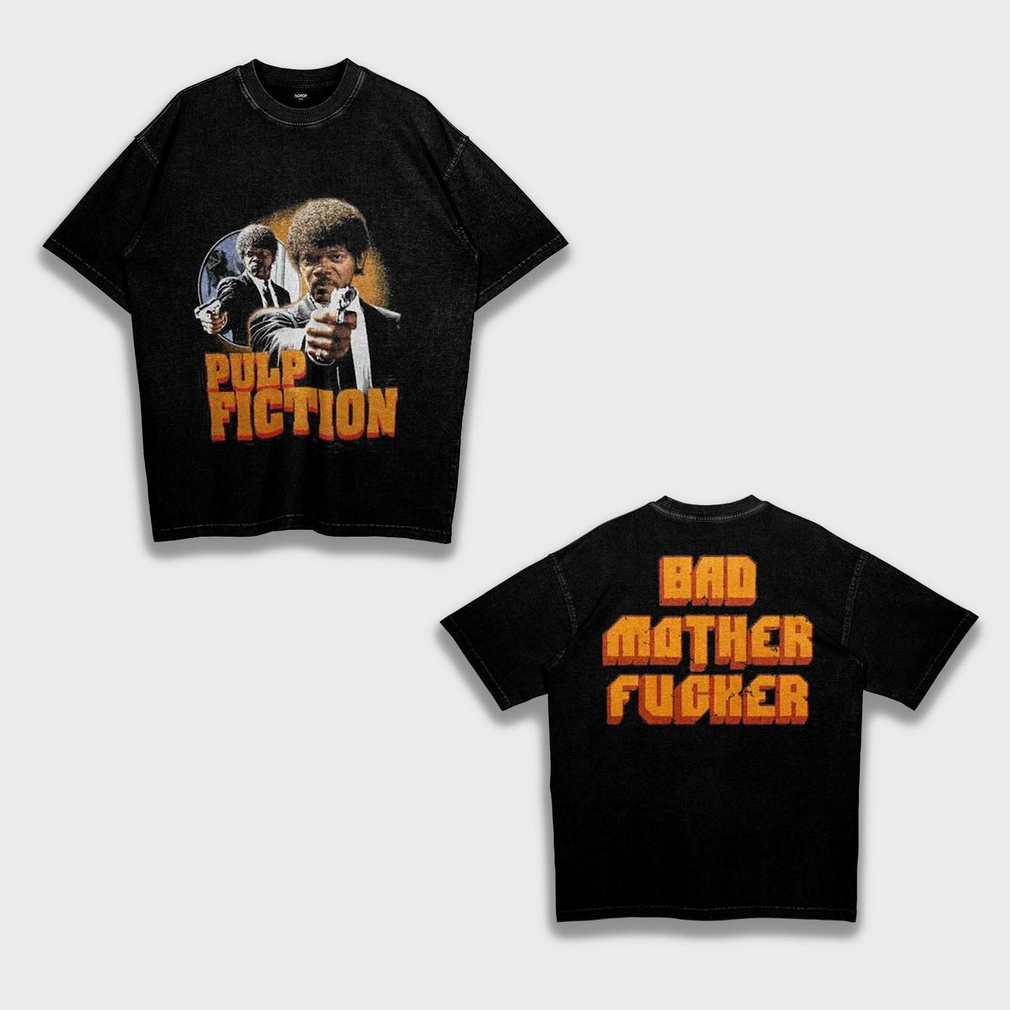 Pulp Fiction Movie Jules Winnfield (Samuel L. Jackson) - Loose Fit Heavyweight T-Shirt