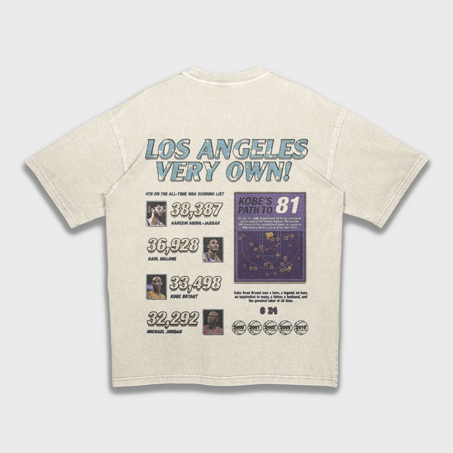 Tribute to Kobe Bryant - Loose Fit Heavyweight T-Shirt