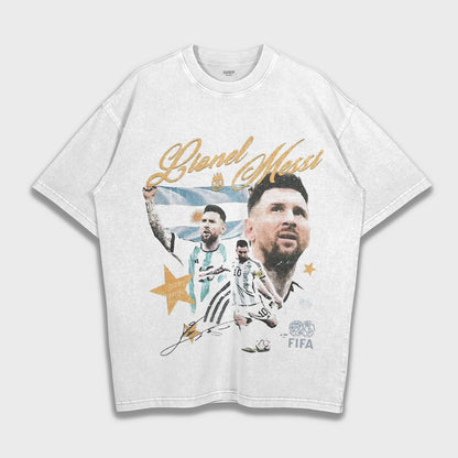 Lionel Messi - Loose Fit Heavyweight T-Shirt