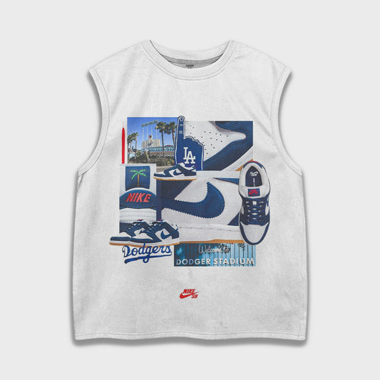 Los Angeles Dodgers Sneakers - Heavy Loose Tank Top