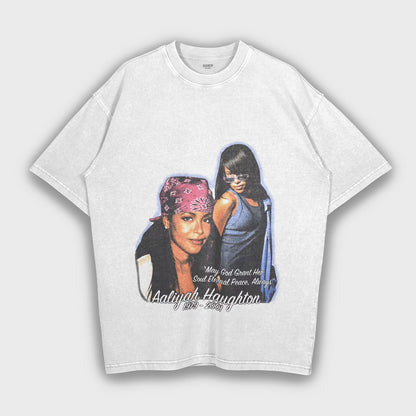 Aaliyah - Loose Fit Heavyweight T-Shirt