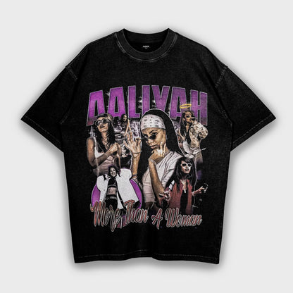 Aaliyah - Loose Fit Heavyweight T-Shirt