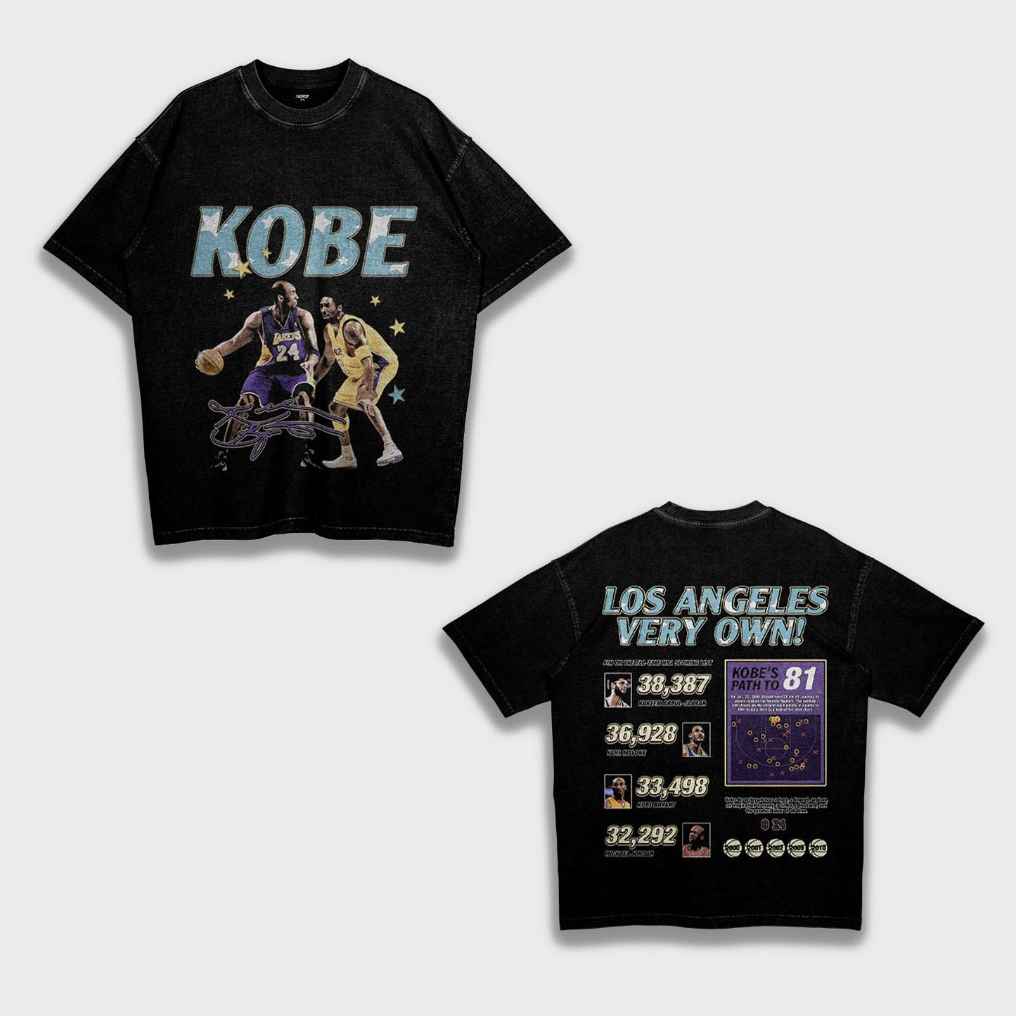 Tribute to Kobe Bryant - Loose Fit Heavyweight T-Shirt