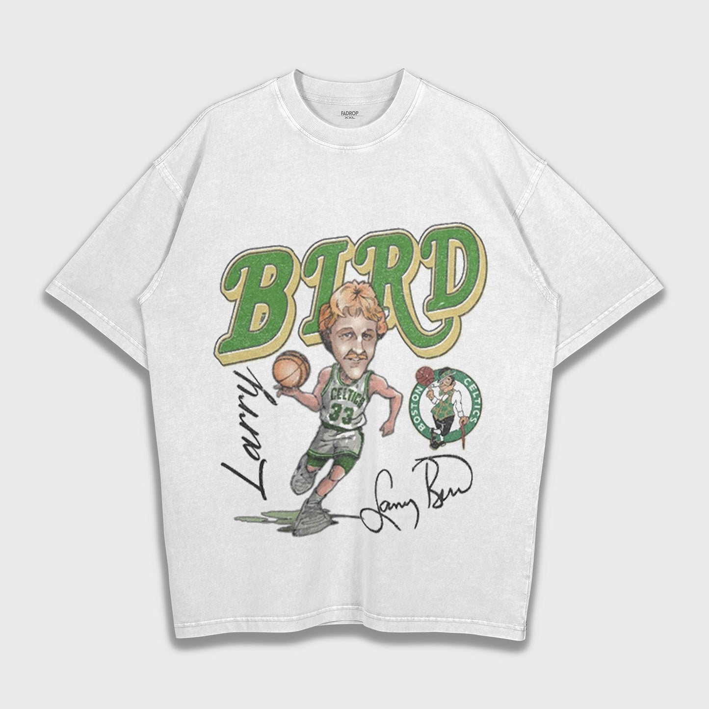 Larry Bird - Loose Fit Heavyweight T-Shirt