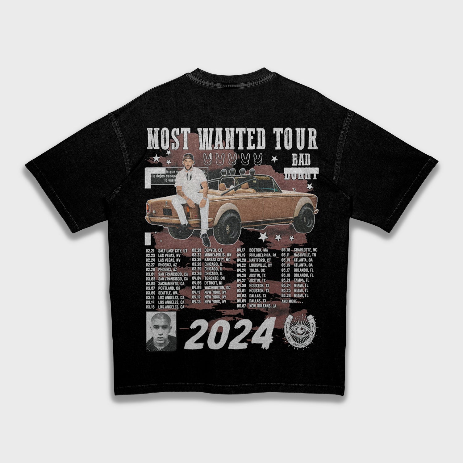 Bad Bunny - Loose Fit Heavyweight T-Shirt