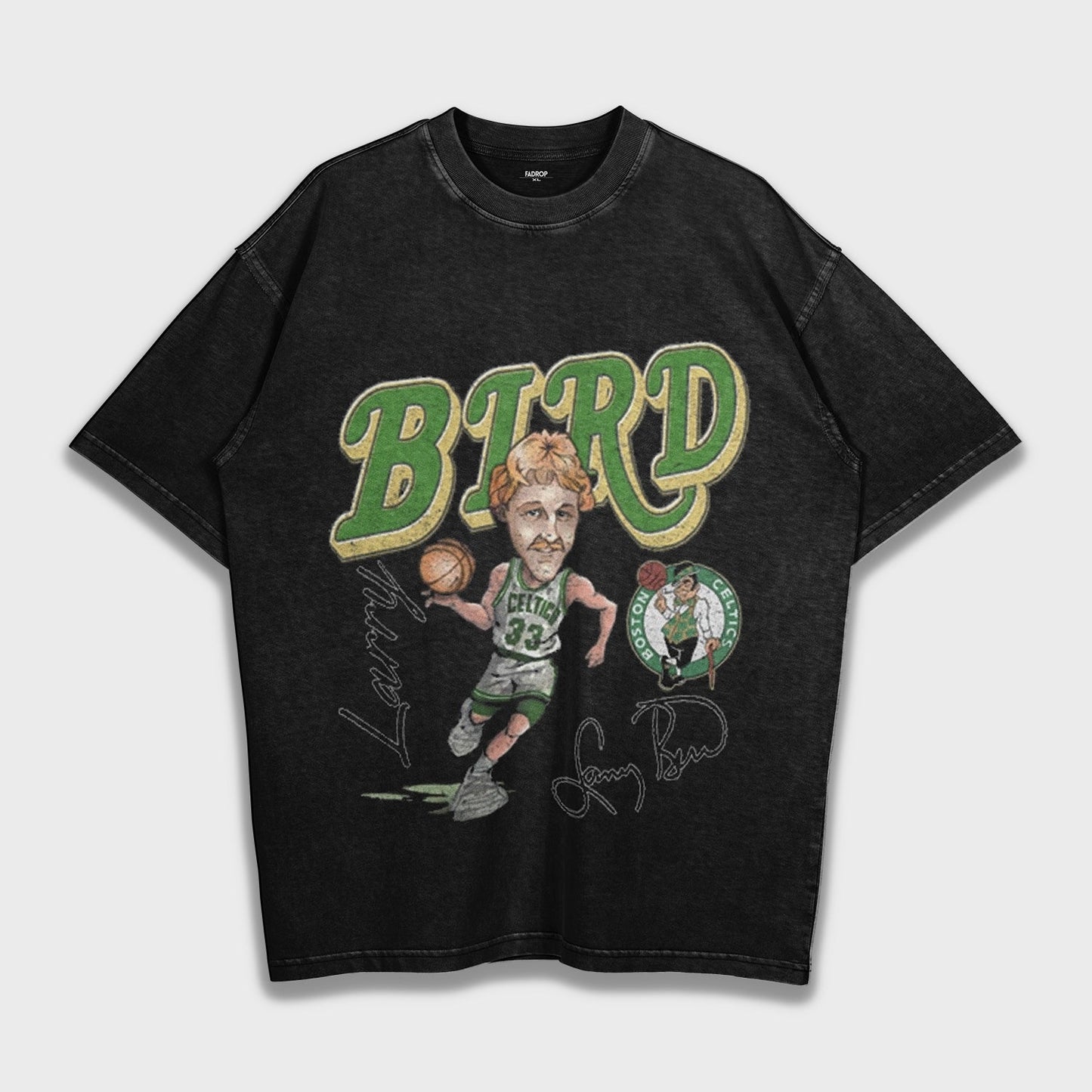 Larry Bird - Loose Fit Heavyweight T-Shirt