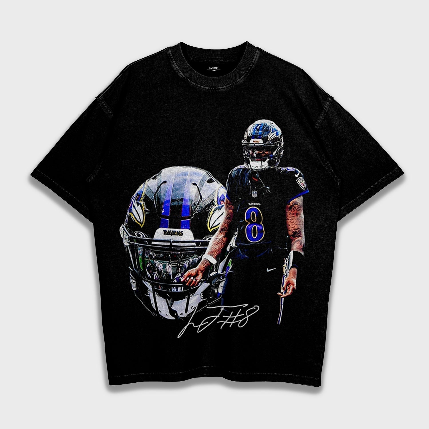 Lamar Jackson - Loose Fit Heavyweight T-Shirt