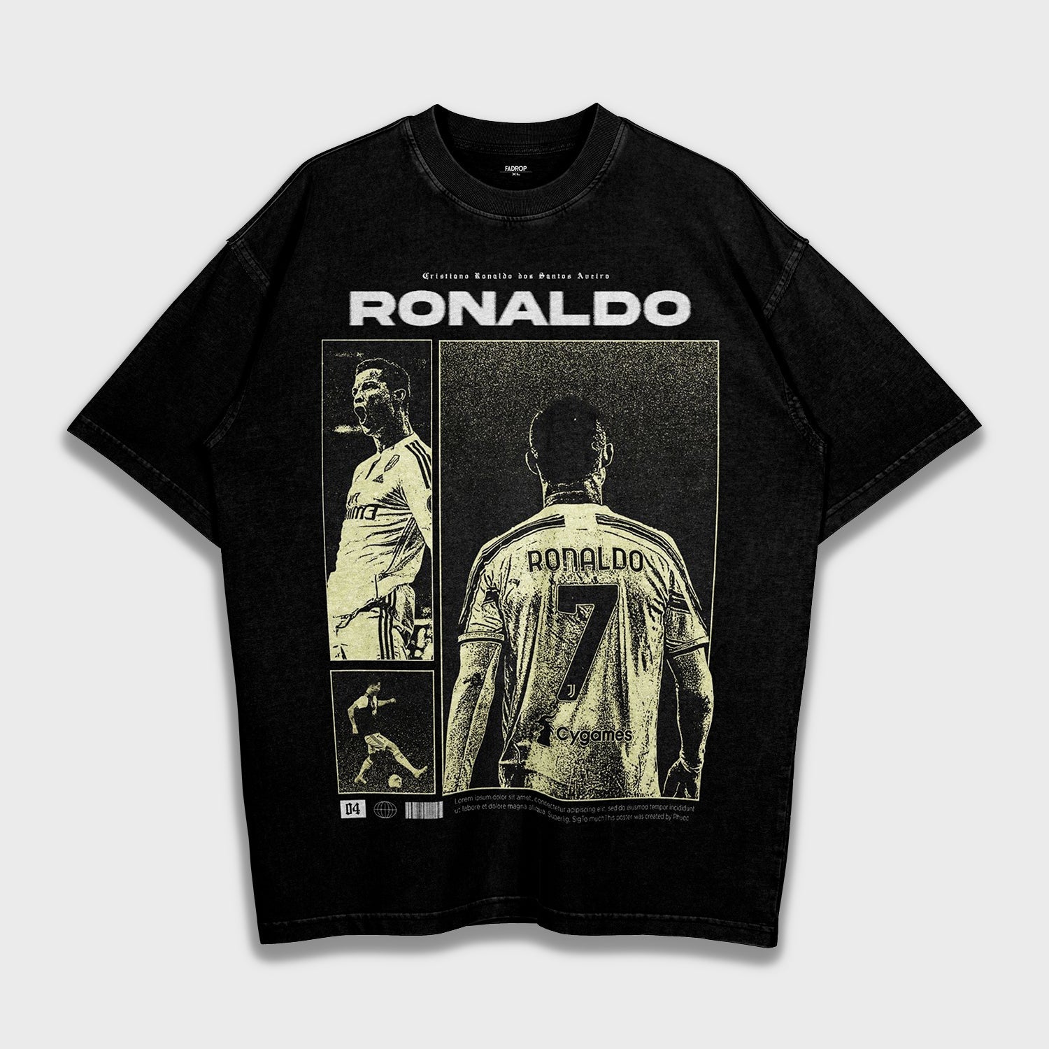 Cristiano Ronaldo - Loose Fit Heavyweight T-Shirt