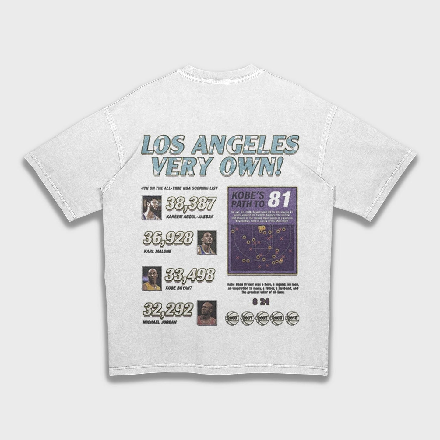 Tribute to Kobe Bryant - Loose Fit Heavyweight T-Shirt