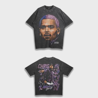 Chris Brown - Loose Fit Heavyweight T-Shirt