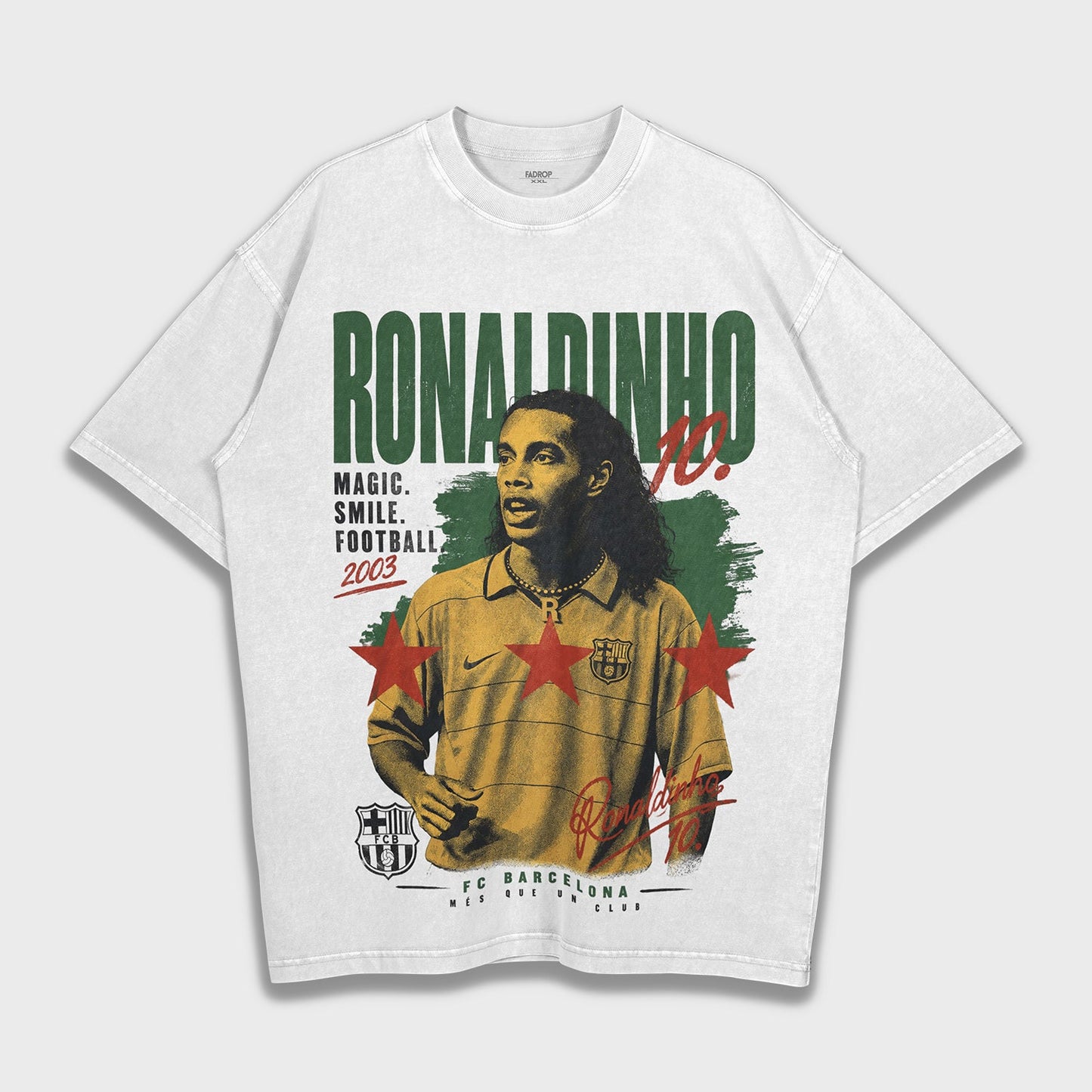 Ronaldinho Gaúcho - Loose Fit Heavyweight T-Shirt