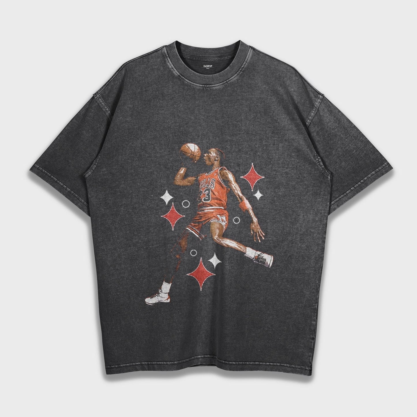 Michael Jordan Jump Shot - Loose Fit Heavyweight T-Shirt
