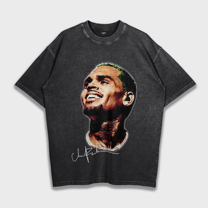 Chris Brown - Loose Fit Heavyweight T-Shirt