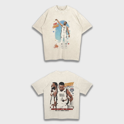 2024 Paris Olympics Stephen Curry - Loose Fit Heavyweight T-Shirt