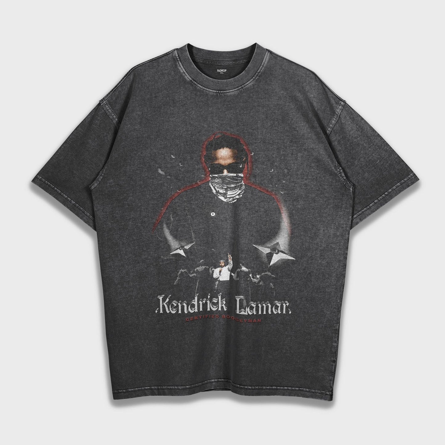 Kendrick Lamar NOT LIKE US - Loose Fit Heavyweight T-Shirt