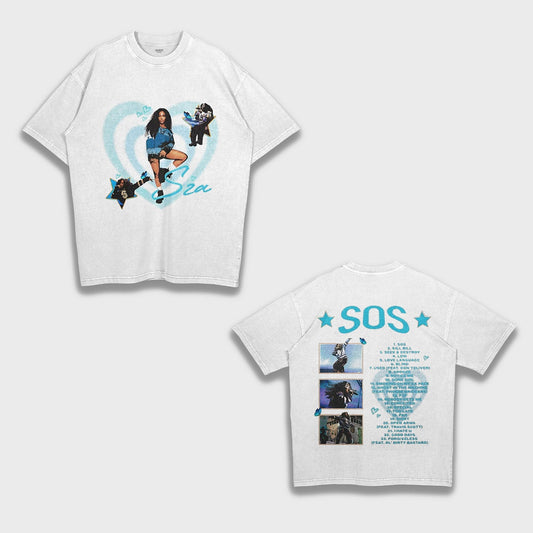 SZA - Loose Fit Heavyweight T-Shirt