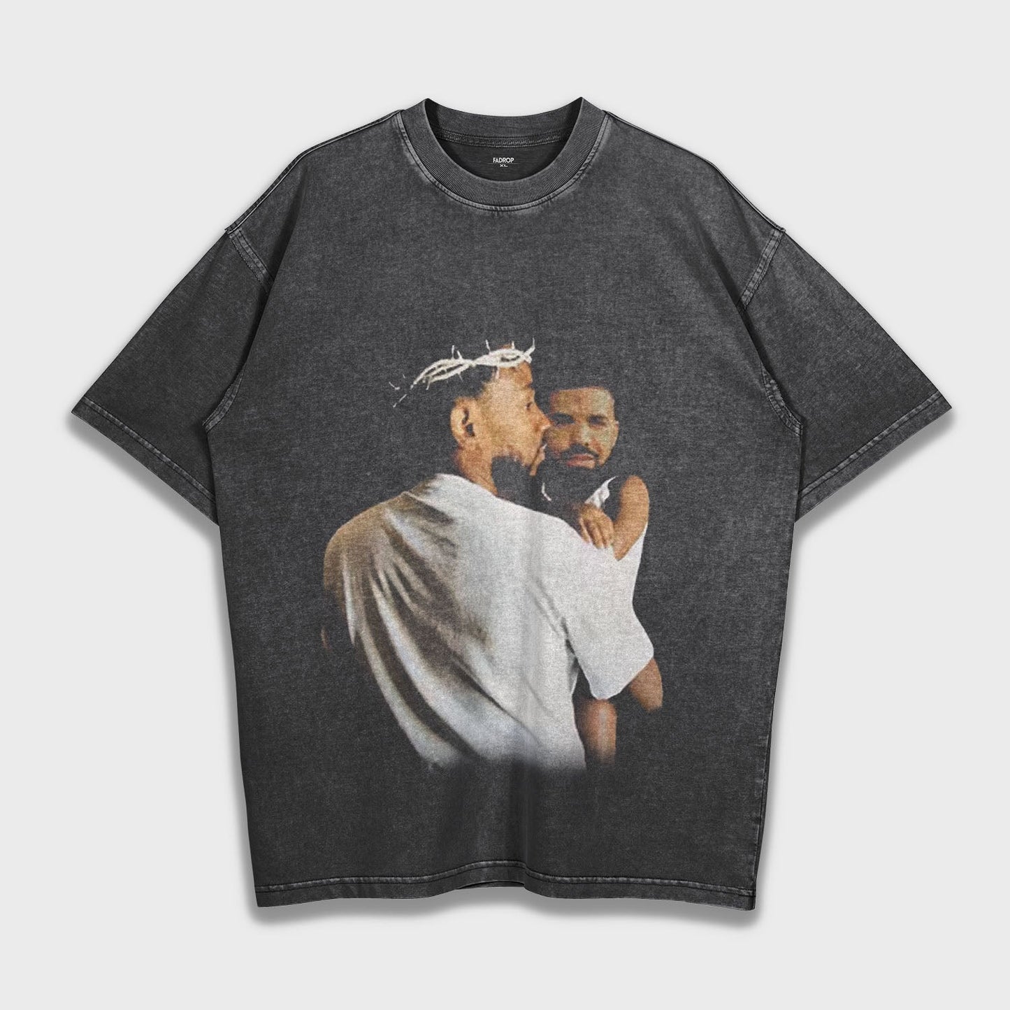 Parody Kendrick Lamar & Drake - Loose Fit Heavyweight T-Shirt
